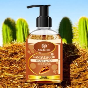 Khadi Care Herbal Sandalwood Hand Wash | Relaxing & Refreshing | 300ml